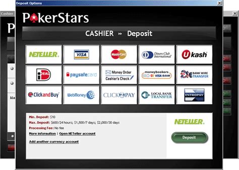 pokerstars deposit